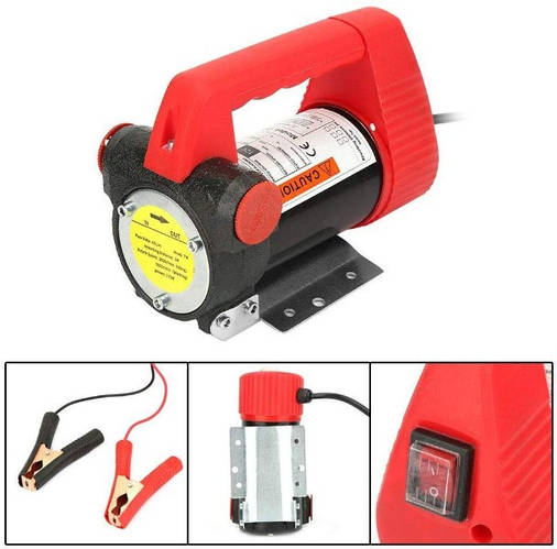 Насос 12В для перекачки дизеля REWOLT SL001-12V, Дизельный насос 50л ...