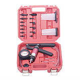 Перевірка тиску та герметичності клапанів Вакуум REWOLT T3076, Набір для прокачування та заміни гальмівної рідини, фото 4