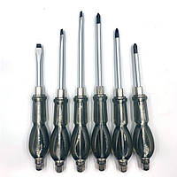 Ударні викрутки в наборі 6 од. (6.0x100mm, 6.0x125mm, 6.0x150mm) Rewolt T0038