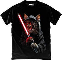 Футболка - Sith Cat футболка чорна унісекс Кіт Джедай Сітх