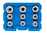 Набір головок E-TORX 1/2" – 9 одиниць SATRA S-SE912, фото 2