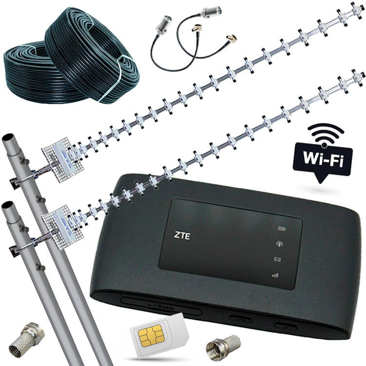 4G Інтернет комплект Потужний і Портативний (Роутер ZTE 920U + Антена 42 Децибела), фото 1