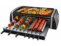 Шашлычница электрическая Hot-dog, Мультигриль 3 в 1 ViLgrand V1507GB 3в1 (шашлычница, гриль-барбекю,хот-дог)