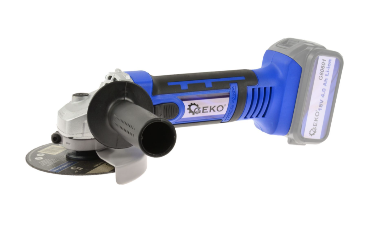 Акумуляторна кутова шліфмашинка 115 мм 18V Li-ion GEKO G80618, фото 1
