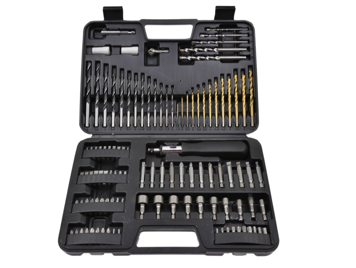 Набір біт та свердел 110 одиниць GEKO G30063, фото 1