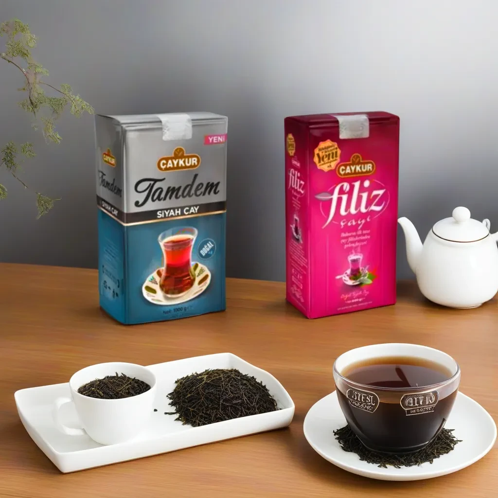 Набір чорних чаїв: Чай граф Грей Caykur Tamdem Earl Grey Tea 1 кг + чай Caykur Filiz Turkish Black Tea 1кг Grida