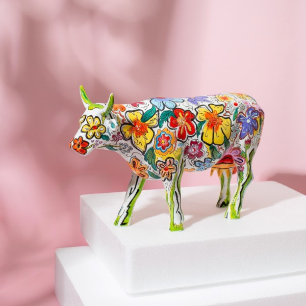 Колекційна статуетка з фестивалю Cow Parade Корова "Vaca Flora" Size L, фото 1