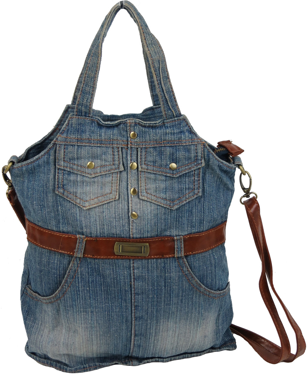 Жіноча джинсова сумка Fashion jeans bag синя