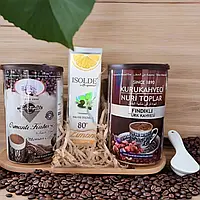 Подарунковий набір турецької кави Kurukahveci Nuri Toplar, подарунок кофеману, універсальний діловий презент