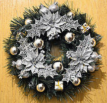 Вінок новорічний прикрашений 0422 S, фото 2