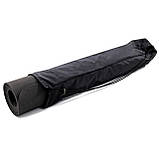Чохол для килимка (каремата, йога мата) для йоги, фітнесу та туризму OSPORT 13 см (OF-0236) Чорний, фото 3