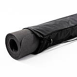 Чохол для килимка (каремата, йога мата) для йоги, фітнесу та туризму OSPORT 13 см (OF-0236) Чорний, фото 4