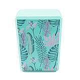 Блок для йоги (йога блок, цегла для йоги) OSPORT EVA Leaves (MS 0858-12) Бірюзовий, фото 2