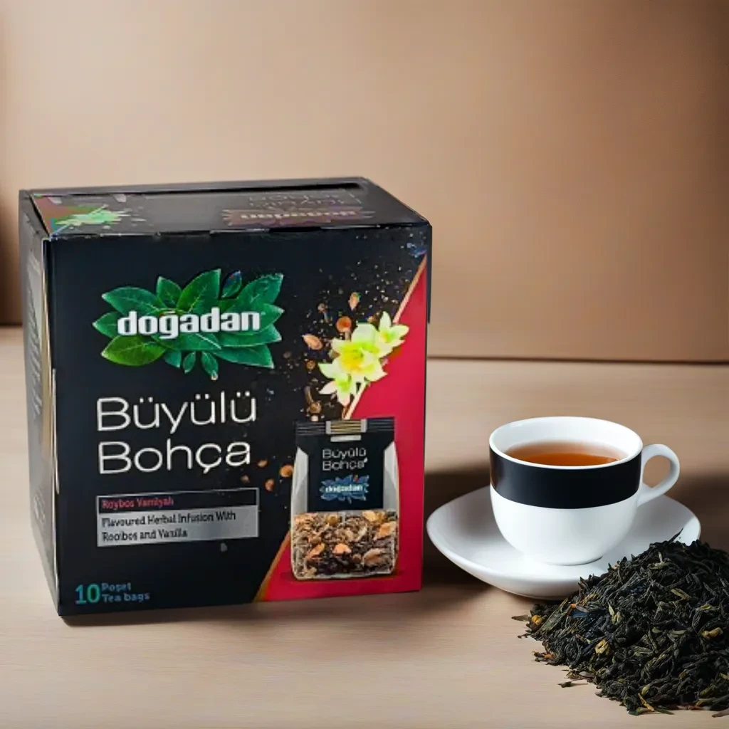 Трав'яний чай ройбос-ройбуш з ваніллю DOGADAN ROOIBOS фіточай з аспалатуса лінійного Grida