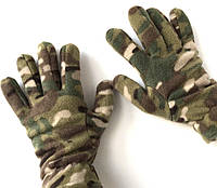 Тактические Зимние перчатки на флисе для ВСУ МУЛЬТИКАМ пиксель армейские