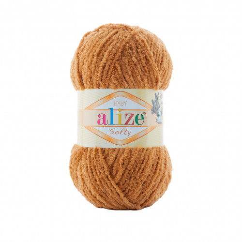 Пряжа плюшева Alize Softy (Алізе Софтлі), Верблюд №179, 50гр., 115м. нитки для в'язання