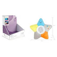 Іграшка-нічник музична плюшева Funmuch Зірочка з проєктором