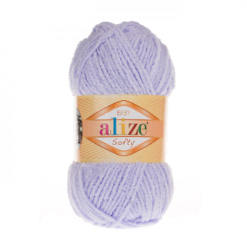 Пряжа плюшева Alize Softy (Алізе Софтлі), Гліцинія №146, 50гр., 115м. нитки для в'язання