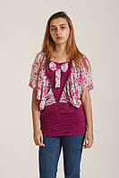 Блуза Комбинированный (R3127_pink-purple)