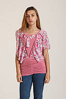 Блуза Комбинированный (R3127_pink)