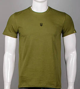 Футболка чоловіча Тризуб 2401м (Уп.4шт M-XXL), Хакі