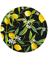 Круглые картины по номерам "Лимонное дерево (Размер L)" раскраски по цифрам на подрамнике .40 см.Украина