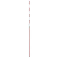 Антенна (1шт) для сетки волейбольной цельная SP-Planeta SO-9546 (стекловолокно, l-1,8м, d-10мм, белый-красный)