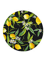 Круглые картины по номерам "Лимонное дерево (Размер M)" раскраски по цифрам на подрамнике .30 см.Украина