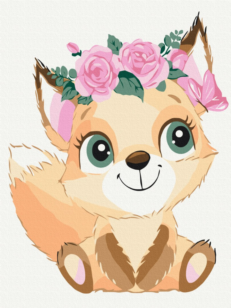 Картини за номерами "Білочка у віночку" розмальовки за цифрами.30*40 см.Україна, фото 1