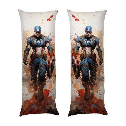 Дакімакура подушка-обіймашка «Капітан Америка. Ескіз. Captain America. Sketch style», фото 1