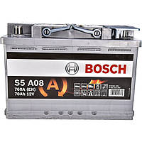 Аккумулятор автомобильный 70Ач 760А "+" справа Bosch ( ) 0092S5A080-Bosch
