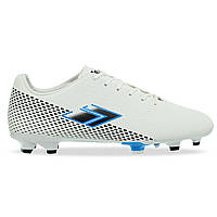 Бутсы футбольная обувь DIFFERENT SPORT SG-301309-3 WHITE/BLACK/SKYBLUE размер 40-45 (верх-PU,