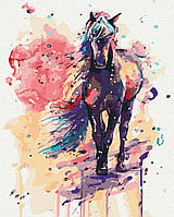 Картины по номерам "Фантастическая лошадь" раскраски по цифрам.40*50 см.Украина