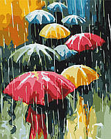 Картины по номерам "Цветной дождь" раскраски по цифрам. 40*50 см. Украина