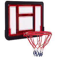 Мини-щит баскетбольный с кольцом и сеткой SP-Sport S881AB (щит-PC, р-р 60x40см, d-25см, сетка NY)