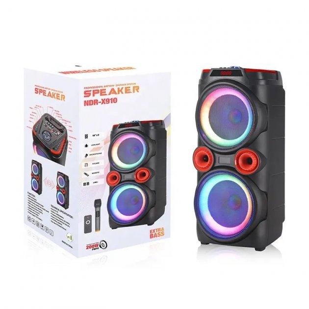 Акустична система XPRO GZ-X910 10'x2 30W AUX USB TF мікрофон (MER-15723_3554)