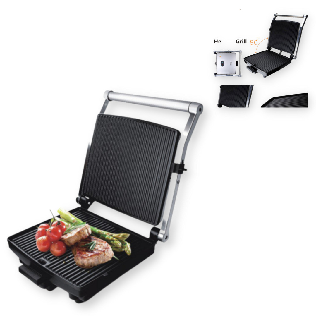 Гриль KB 1002 антипригарний 1400 Вт неіржавка сталь (lp-90208_1578), фото 1