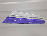 Конусная упаковка под цветы с рисунком 6х15хh60 (100 шт)Задняя стенка металл синий