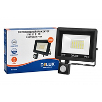 Прожектор светодиодный Delux FMI 11 LED 30Вт 6500К IP65 с датчиком движение