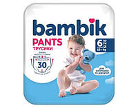 Підгузки-трусики дитячі Bambik одноразові (6) 15+кг 30шт