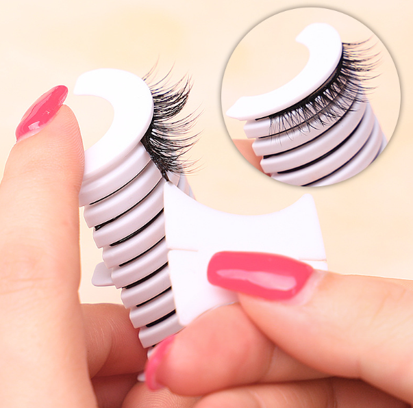 Клейкі смужки для самоклейних вій 10 шт., чорний