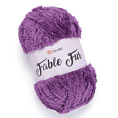 Пряжа YarnArt Fable Fur, імітація хутра, колір 979, фіолетовий