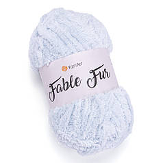 Пряжа YarnArt Fable Fur, імітація хутра, колір 971, льодяний