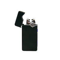 Імпульсна запальничка чорна чоловіча від юсб Lighter Classic USB 315