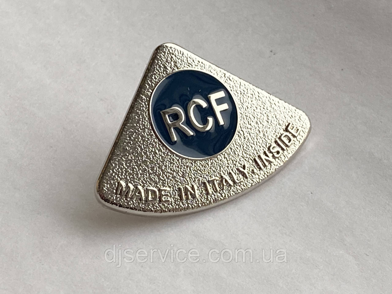 Шильдик 50x40mm (metall) на сітку колонки RCF, фото 1