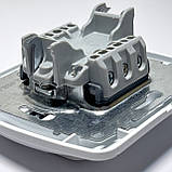 Вимикач EL-BI ZIRVE Fixline білий 3кл, фото 7