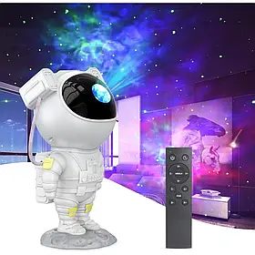 Лазерний нічник - світильник Космонавт 24 см. Проектор зоряного неба Астронавт 360°