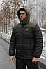 Зимова куртка Європейка хакі-чорна, фото 3