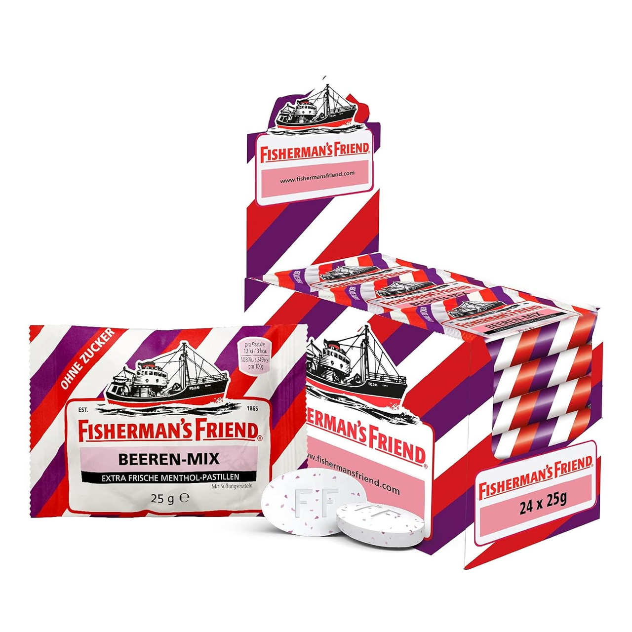 Леденцы Fisherman's Friend Berry Mix 25g - фото 2 - id-p2059567384