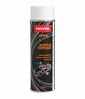 Акриловый автомобильный лак в баллончике Novol Acrylic Topcoat Spray черный глянец